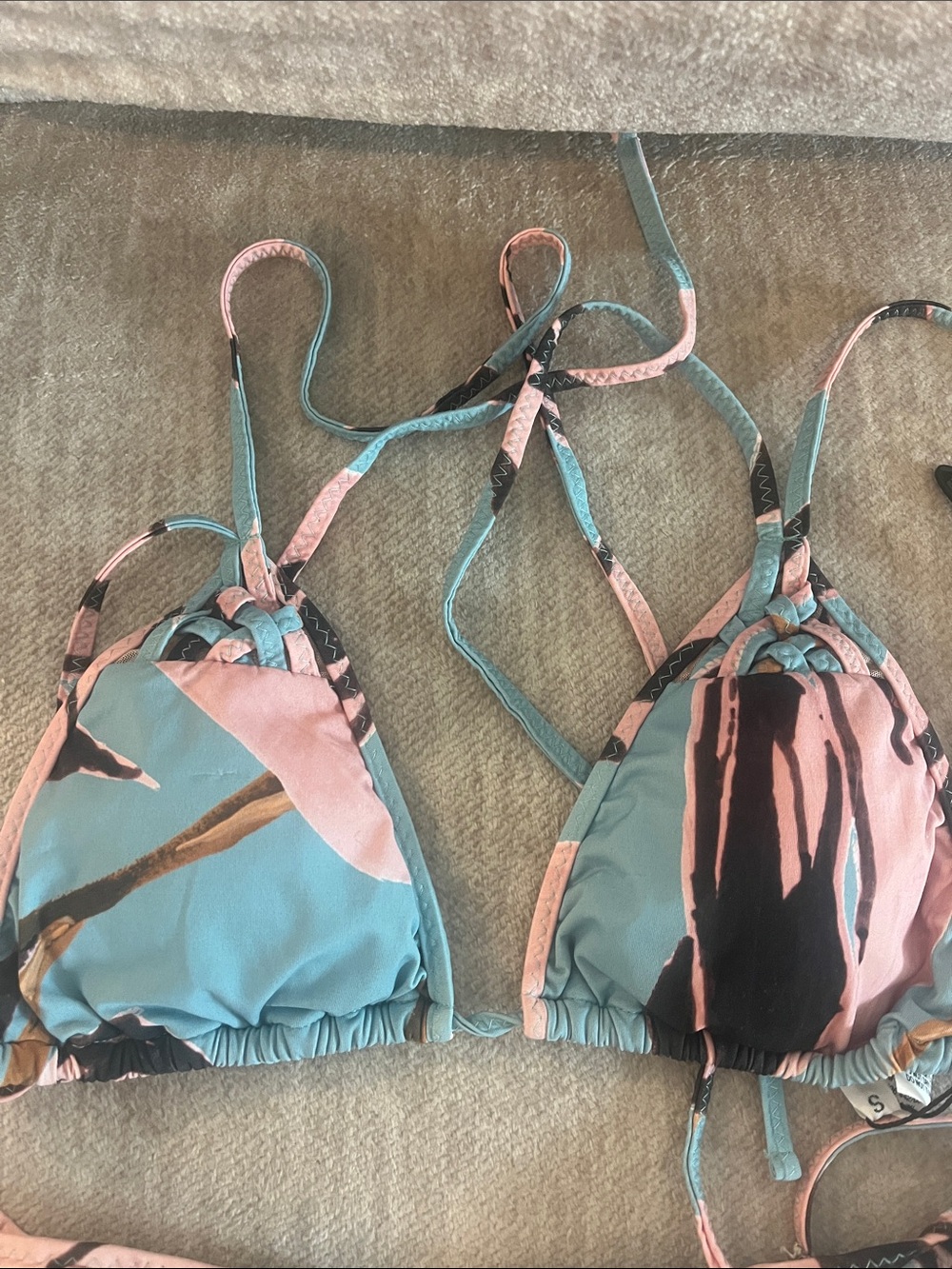 NWT CLUBE BOSSA Blue Dracena Print Lauder Bikini Swimsuit - Picture 3 of 5